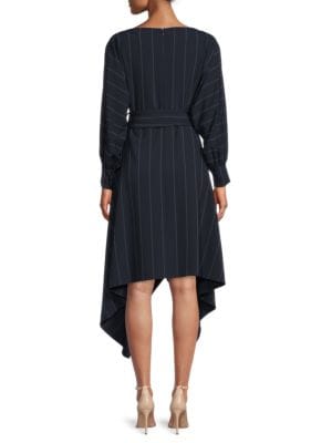 Gracia
Striped Belted Midi A Line Dress