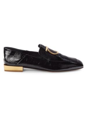 Salvatore Ferragamo
Lana Textured Leather Loafers