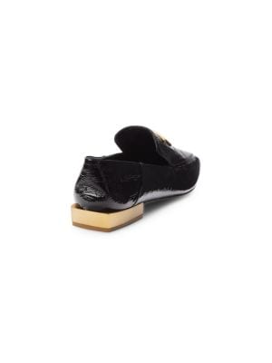 Salvatore Ferragamo
Lana Textured Leather Loafers