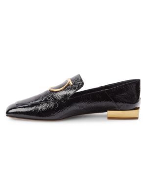 Salvatore Ferragamo
Lana Textured Leather Loafers