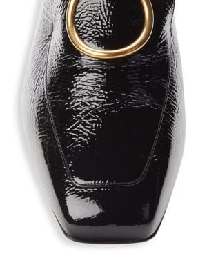 Salvatore Ferragamo
Lana Textured Leather Loafers