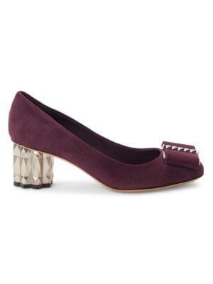 Salvatore Ferragamo
Bow Suede Pumps