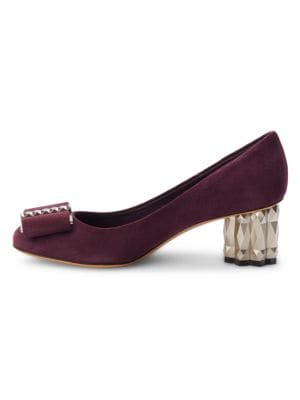 Salvatore Ferragamo
Bow Suede Pumps