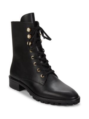 Stuart Weitzman
Laine Leather Combat Boots
