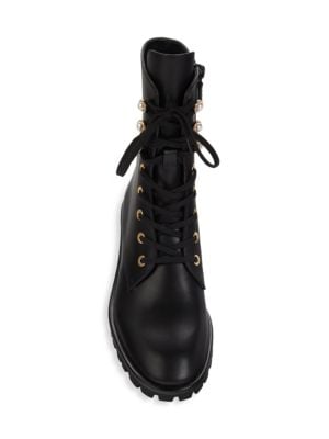 Stuart Weitzman
Laine Leather Combat Boots