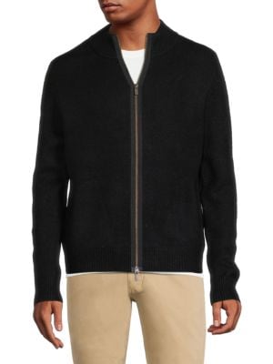 Magaschoni
 Mockneck Wool Blend Zip Sweater