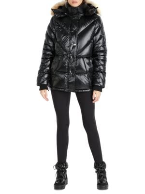 Pajar
Faux Fur Trim Quilted Down Puffer Coat