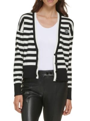 Karl Lagerfeld Paris
Stripe Cardigan