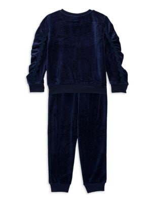 Juicy Couture
Little Girl's 2-Piece Velour Sweatshirt & Joggers Set