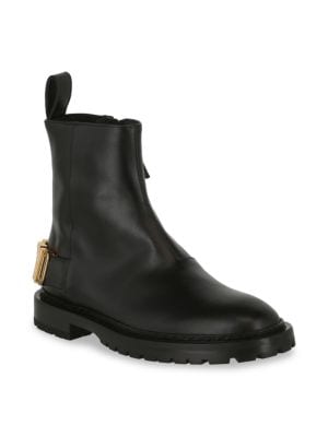 Moschino
Maxi Lettering Group Logo Leather Booties