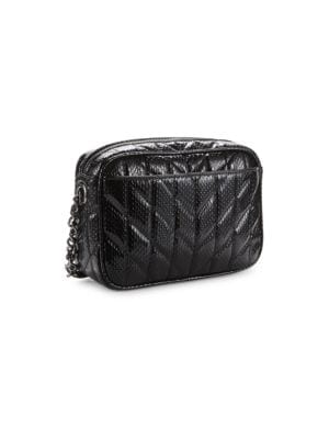 Karl Lagerfeld Paris
Snakeskin Embossed Leather Crossbody Bag