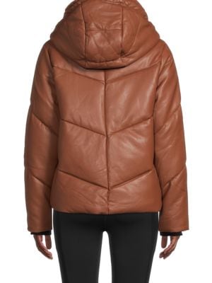 Andrew Marc
Faux Leather Puffer Jacket