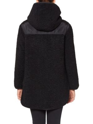 Sanctuary
Faux Shearling Reversible Hooded Jacket