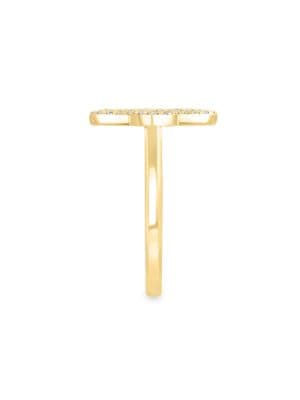 Effy
14K Yellow Gold & 0.12 TCW Diamond Star Ring