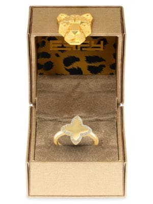 Effy
14K Yellow Gold & 0.12 TCW Diamond Star Ring