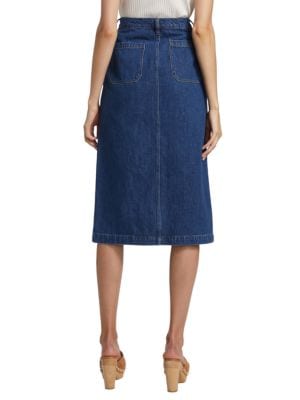 Frame
Le Bardot Denim Midi Skirt