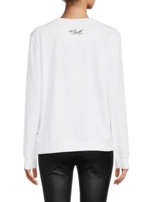 Karl Lagerfeld Paris
Embellished Logo Sweatshirt