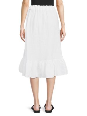 Saks Fifth Avenue
Linen Ruffle Wrap Skirt
