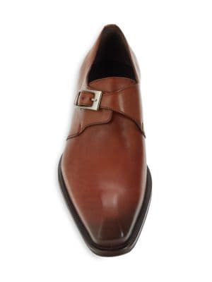 Mezlan
Leather Monk Strap Derby Shoes