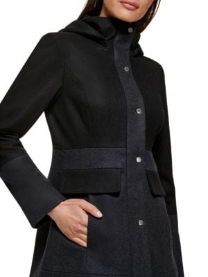 Guess
Hooded Wool Blend Coat