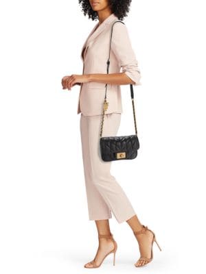Karl Lagerfeld Paris
Agyness Quilted Leather Textured Crossbody Bag