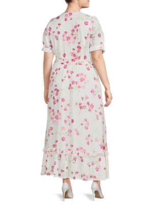 Calvin Klein
Plus Floral Belted Maxi Dress