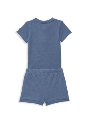 7 For All Mankind
Baby Boy's Knit Tee & Shorts Set