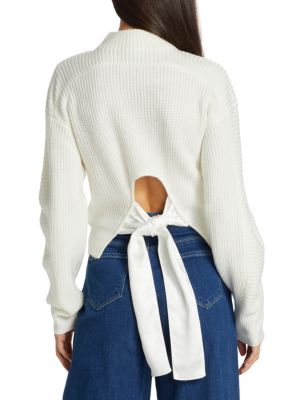 Design History
Rib-Knit Tie-Back Sweater