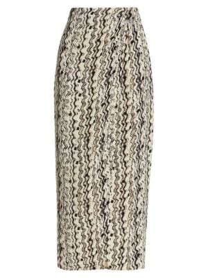 Nanushka
Solice Wavy Split Midi Skirt