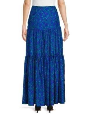 Veronica Beard
Serence Tiered Floral Maxi Skirt