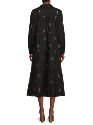 YAL New York
Floral Midi Shirt Dress