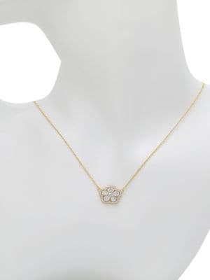 JanKuo
Flower 14K Goldplated & Cubic Zirconia Pendant Necklace