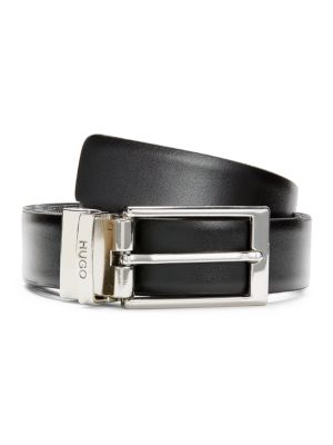 HUGO
 Gilvion Frame Buckle Reversible Leather Belt