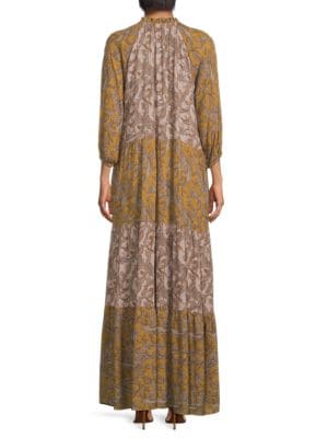 Renee C.
Paisley Print Tiered Maxi Dress