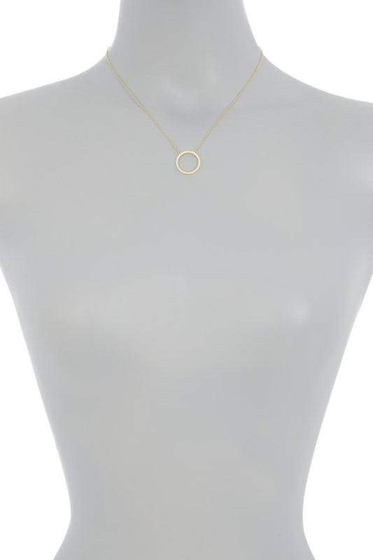 Adornia Swarovski Crystal Circle Pendant Necklace, Alternate, color, YELLOW