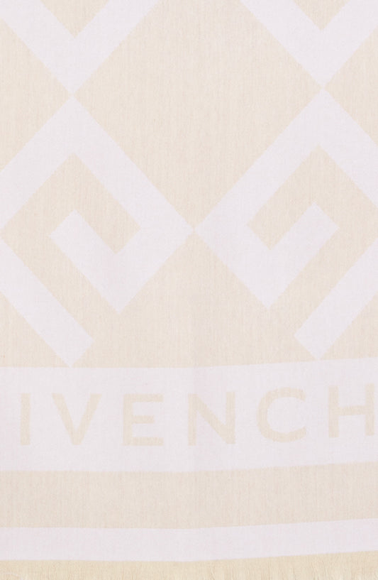 Givenchy G Monogram Woven Scarf, Alternate, color, IVORY