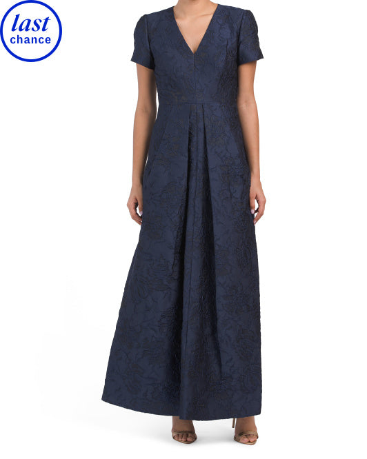 KAY UNGER Rochelle V-neck Gown main image 1