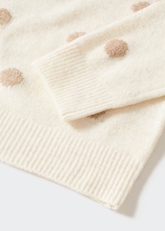 Polka dots knit dress - Details of the article 8