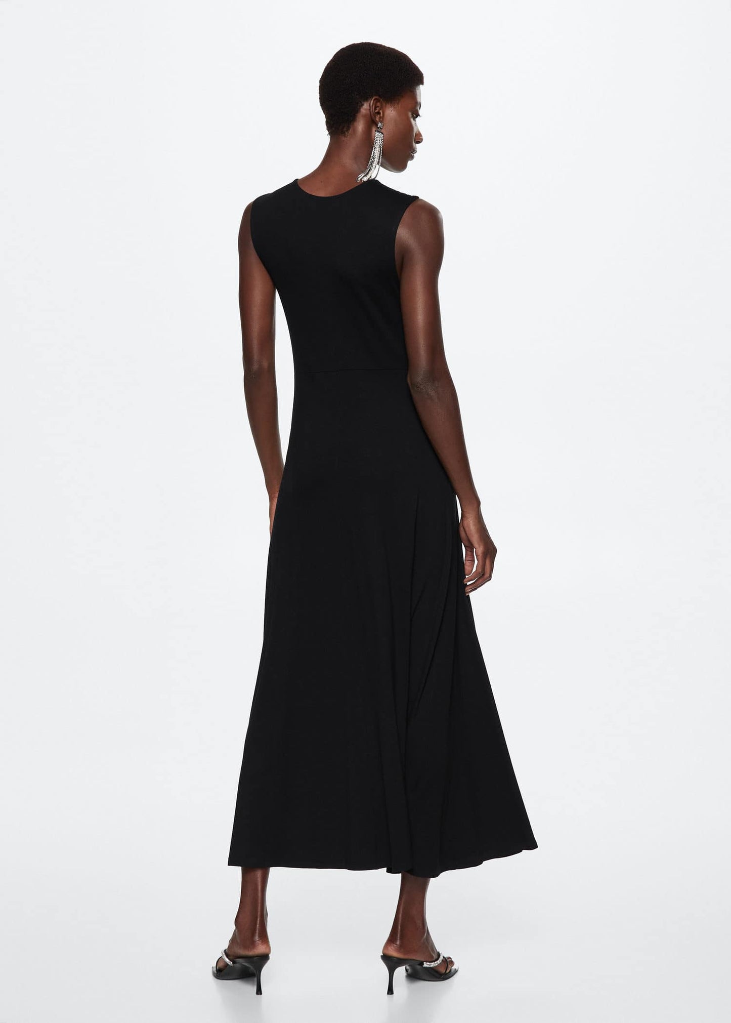 Draped knitted dress - Reverse of the article