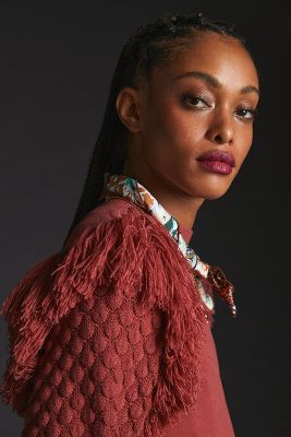 DOLAN Fringed Sweater