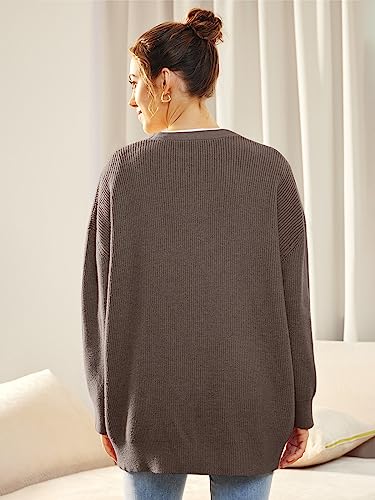 LILLUSORY Women's Cardigan 2023 Open Front Oversized Button Lightweight Sweaters V Neck Loose Cardigans Knit Outwear
