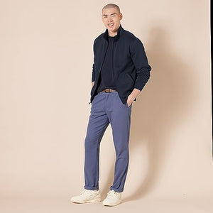 Amazon Essentials Men's Full-Zip Fleece Mock Neck Sweatshirt