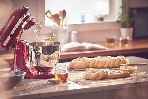 KitchenAid KSM150PSER Artisan Tilt-Head Stand Mixer with Pouring Shield, 5-Quart, Empire Red