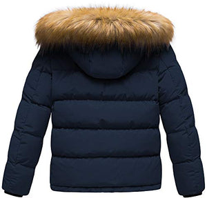 CREATMO US Boy's Water Resistant Winter Coats Warm Fleece Lined Outwear Windbreaker Ski Jacket
