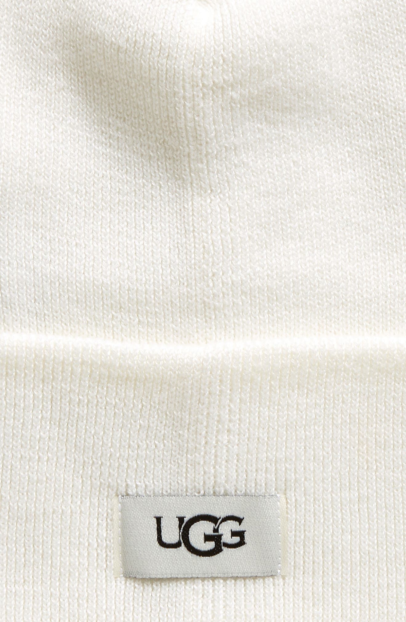 UGG<sup>®</sup> Knit Cuff Beanie Hat, Alternate, color, IVORY