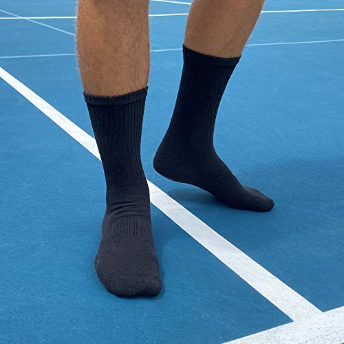 Gildan Men's Active Cotton Crew Socks, 10-pairs
