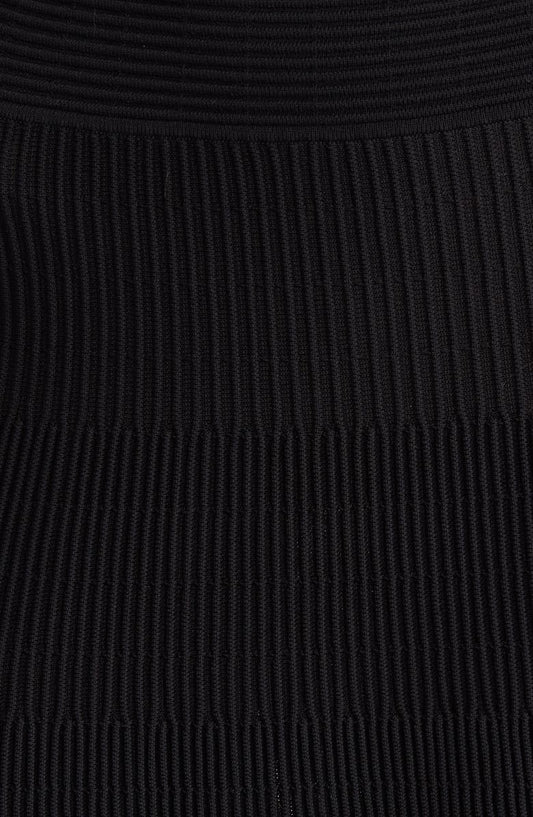 TED BAKER LONDON Latinia Organza Effect Long Sleeve Rib Sweater Dress