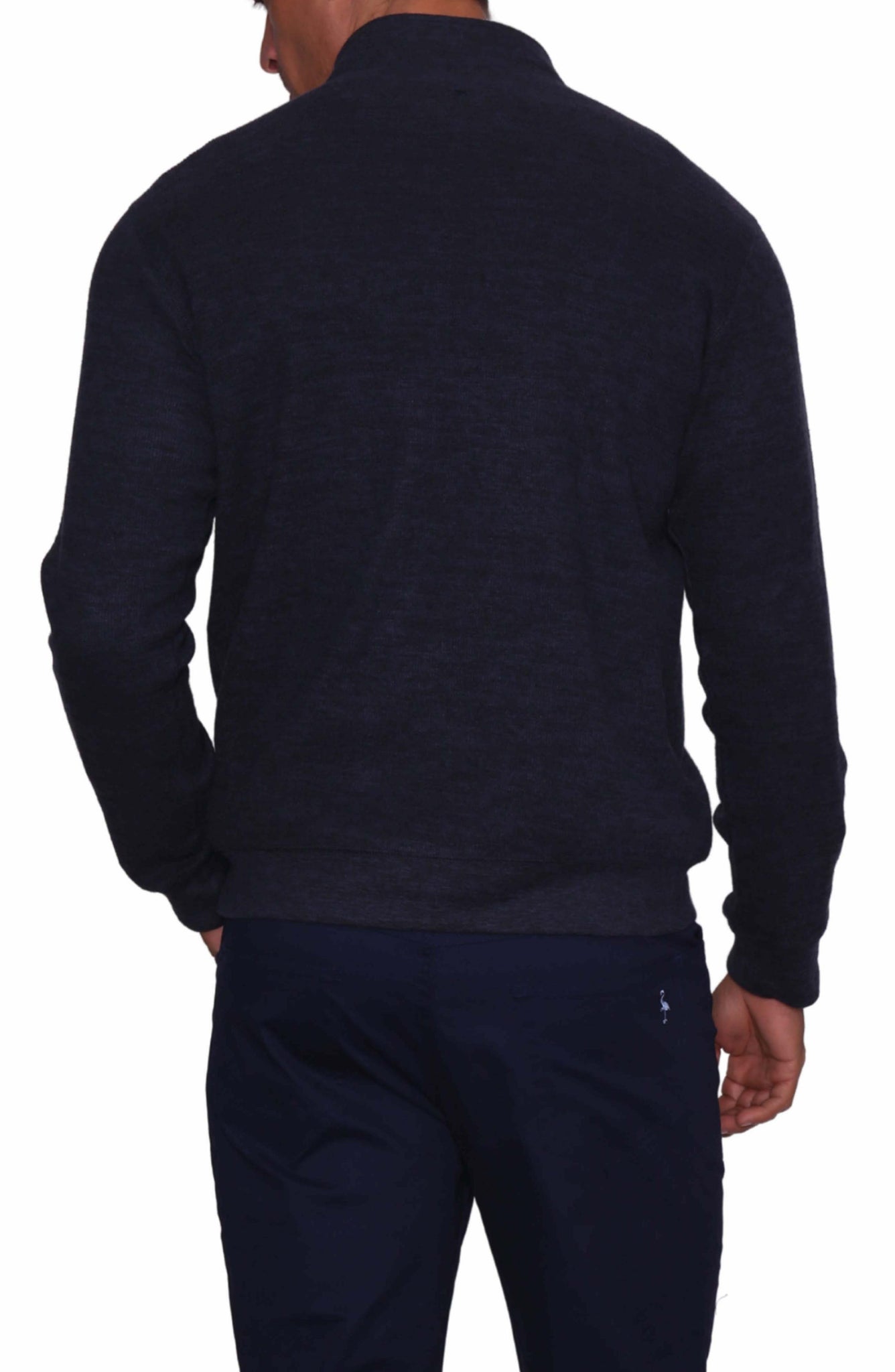 TAILORBYRD Cozy Quarter Zip Pullover Sweater, Alternate, color, NAVY