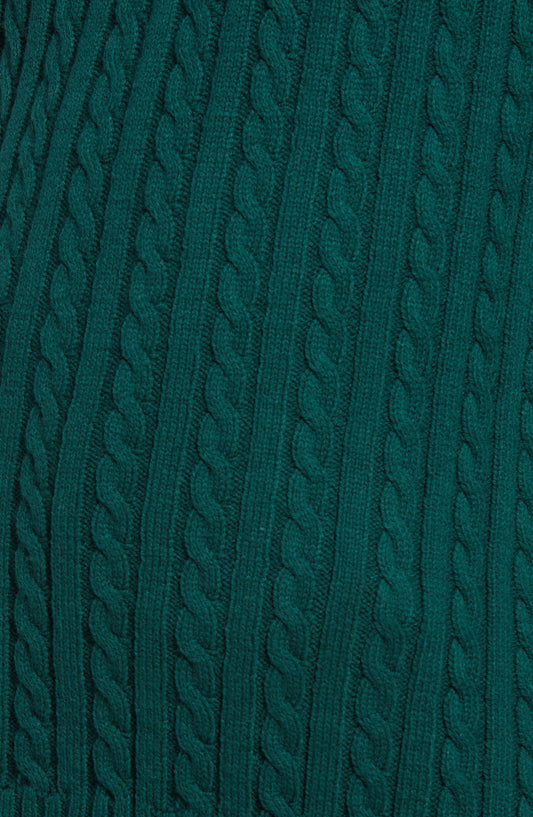 BP. Cable Knit Cotton & Recycled Polyester Sweater, Alternate, color, GREEN BOTANICAL