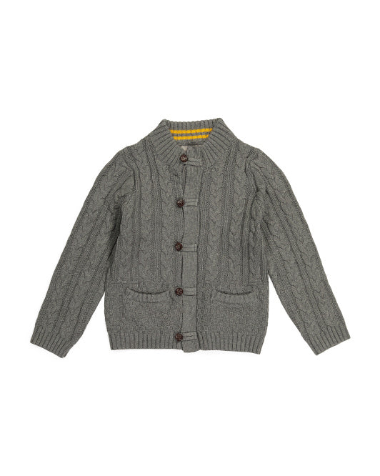 Little Boys Cable Knit Cardigan